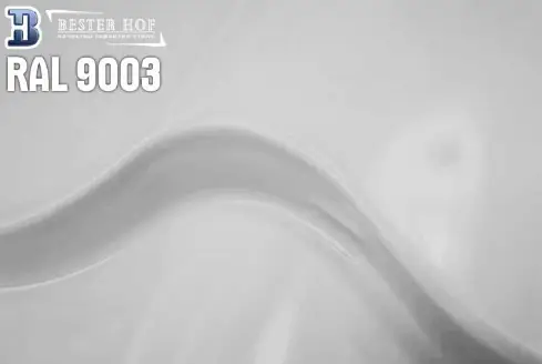Металлочерепица RAL 9003 глянец